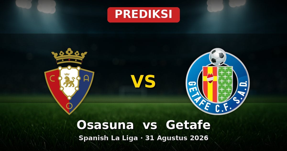 Prediksi Osasuna vs Getafe La Liga 31 Agustus 2026: Analisis Lengkap