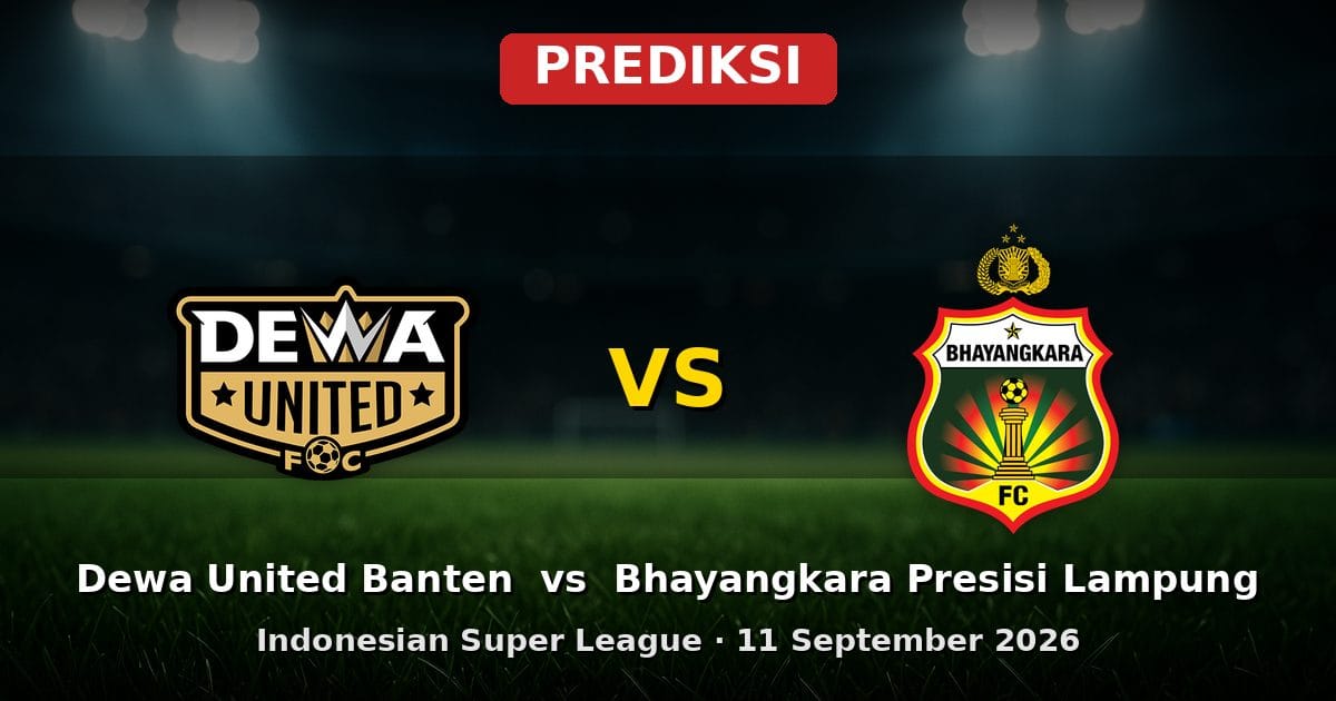 Prediksi Dewa United Banten vs Bhayangkara Presisi Lampung Liga Indonesia 11 Sept 2026