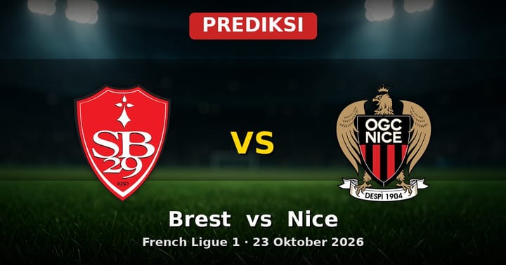 Prediksi Brest vs Nice: Duel Sengit Ligue 1 23 Oktober 2026