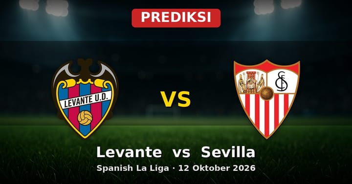 Prediksi Levante vs Sevilla La Liga 12 Oktober 2026