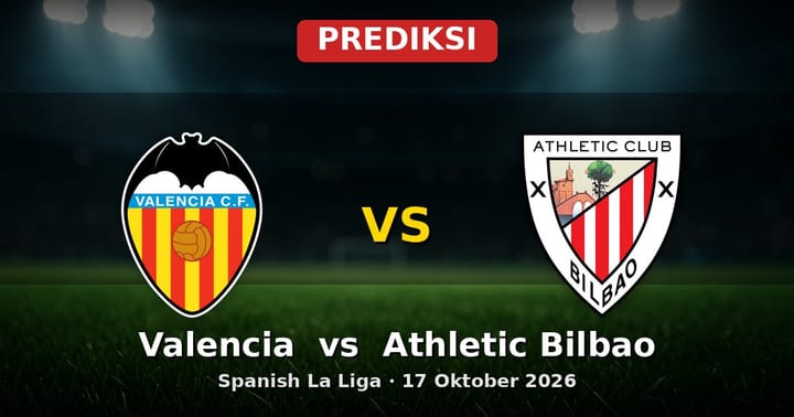 Prediksi Valencia vs Athletic Bilbao La Liga 17 Oktober 2026
